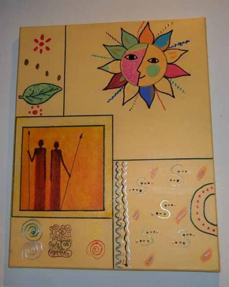 Touche de lumiere dans un univers sombre