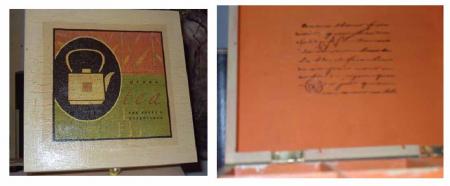 Boite � th� et int�rieur