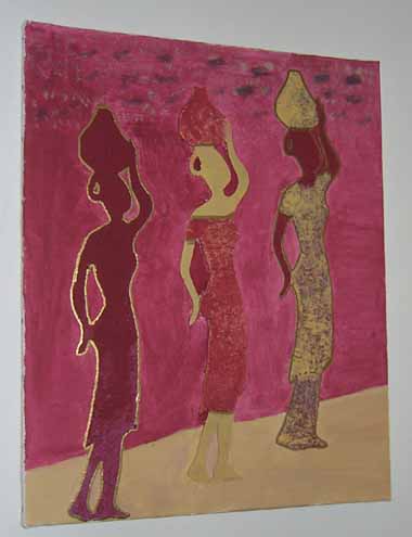 Femmes sur le chemin du puits