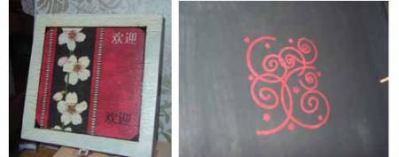 Boite a the fleur de cerisier et interieur