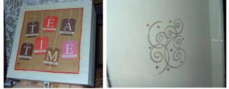 Tea time et interieur couvercle